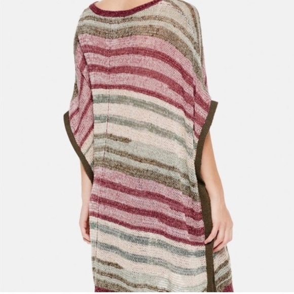 Vince Camuto striped Knit pancho / shawl - Picture 3 of 5